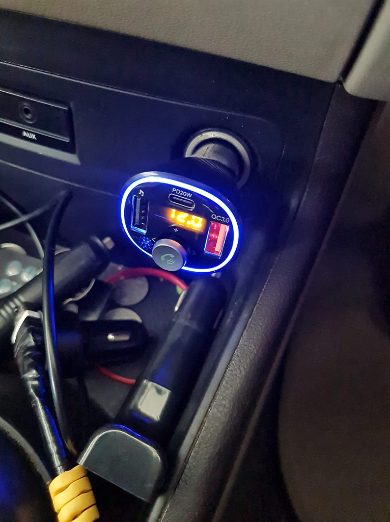 Portronics Auto 15 Bluetooth - FM Transmitter in-Car Radio Adapter